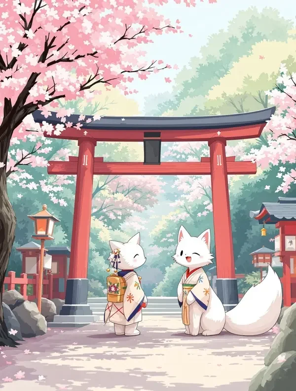 稻荷神社的日常 漫画封面